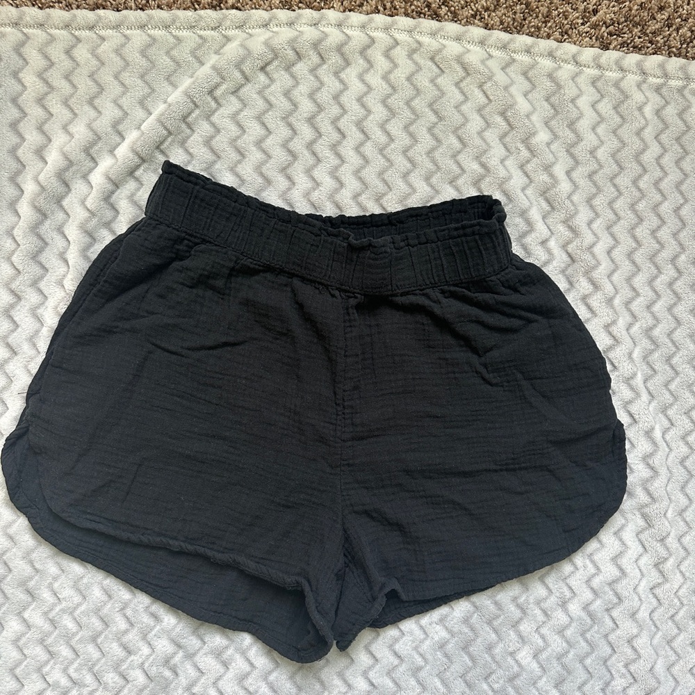 Small Linen Universal Thread Black Shorts
